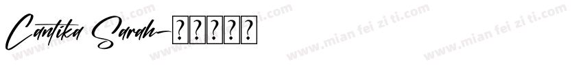 Cantika Sarah字体转换